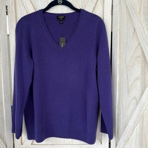 NWT Talbots amethyst cashmere sweater